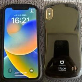iPhone Xs Gold 64 GB au IFaceセット
