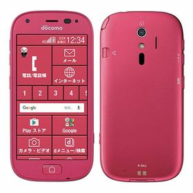 【中古】【安心保証】 らくらくスマートフォン4 F-04J[16GB] docomo ピンク