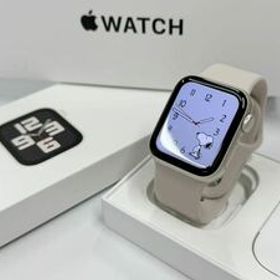 ☆即決 美品 ケア+ バッテリー100% Apple Watch SE2 40mm スターライトアルミニウム アップルウォッチ GPSモデル 747