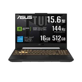 ＼1000円OFFクーポン＆ポイントUP／ ASUS (エイスース) ゲーミングノートパソコン TUF Gaming F15 FX507ZC4 Windows 11 Home Core i5-12500H メモリ16GB SSD512GB 15.6インチ メーカー再生品Aランク