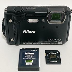 ニコン(Nikon)の【美品】Nikon coolpix W300 ニコン デジカメ SDカード付(コンパクトデジタルカメラ)