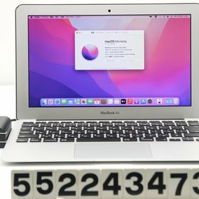 Apple MacBook Air A1465 Early 2015 Core i5 5250U 1.6GHz/4GB/120GB(SSD) バッテリーメッセージあり【中古】【20240412】