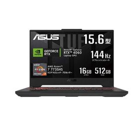 ASUS (エイスース) ゲーミングノートパソコン TUF Gaming A15 Windows 11 Home AMD Ryzen 7 7735HS メモリ16GB SSD512GB 15.6インチ メーカー再生品Aランク