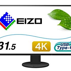 EIZO FlexScan 31.5インチ ディスプレイ モニター フレームレス 4K UHD IPS USBType-C HDMI DisplayPort EV3285-BK