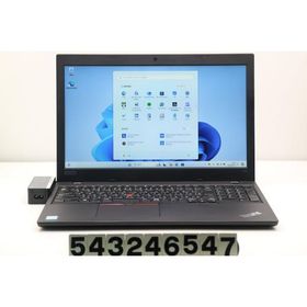 ノートパソコン Lenovo ThinkPad L580 Core i5 8250U 1.6GHz/8GB/256GB(SSD)/15.6W/FWXGA(1366x768)/Win11 外装ヒビ