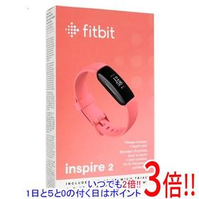 【いつでも2倍！1日と5．0のつく日は3倍！18日も3倍！】【中古】Fitbit フィットネストラッカー Fitbit Inspire 2 FB418BKCR-FRCJK デザートローズ 未使用