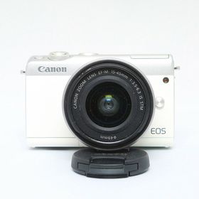 【中古】 (キヤノン) Canon EOS M100/EF-M15-45 IS STM キツト ホワイト【中古カメラ デジタル一眼】 ランク：B