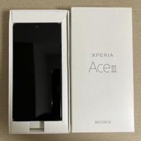 ［美品］Xperia Ace III ブラック A203SO ワイモバイル
