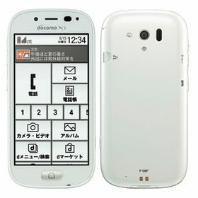 【中古】【安心保証】 富士通 らくらくスマートフォン3 F-06F[8GB] docomo ホワイト