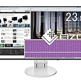 【中古】(非常に良い)EIZO FlexScan 23.8インチ ディスプレイ モニター (フルHD／IPSパネル／ノングレア／ホワイト EV2451-RWT