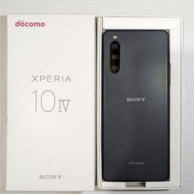 ソニー(SONY)の（新品）Xperia 10 IV ブラック 128 GB docomo(スマートフォン本体)