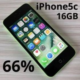 iPhone5c 16GB GREEN バッテリー66% au