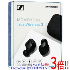 【いつでも2倍！5．0のつく日は3倍！1日も18日も3倍！】【中古】SENNHEISER製 完全ワイヤレスイヤホン MOMENTUM True Wireless 3 MTW3-BLACK 元箱あり