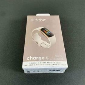 【美品】fitbit charge5/ルナホワイト／ソフトゴールド ステンレススチール/FB421GLWT-FRCJK【送料無料】