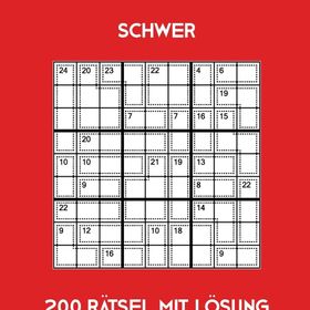 Killer Sudoku Schwer 200 Rätsel Mit Lösung Band4: Anspruchsvolle Summen-Sudoku Puzzle, Rätselheft für Profis, 2 Rästel pro Seite ペーパーバック