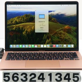 Apple MacBook Air M1 A2337 2020 ゴールド Apple M1/8GB/256GB(SSD)/13.3W/WQXGA(2560x1600)/macOS Sonoma【中古】【20240425】