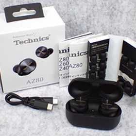 【中古 良品】Technics EAH-AZ80-K ブラック 完全ワイヤレスイヤホン Bluetooth パナソニック(PDA199-1)