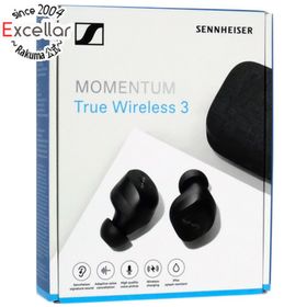 ゼンハイザー(SENNHEISER)のSENNHEISER製 完全ワイヤレスイヤホン MOMENTUM True Wireless 3 MTW3-BLACK 元箱あり(ヘッドフォン/イヤフォン)