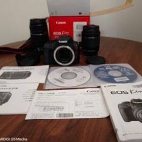 GD63 【1円から】 CANON EOS Kiss X7 EF-S 55-250mm EF-S 18-55mm デジタル一眼レフ カメラ レンズ キャノン セット 稼働