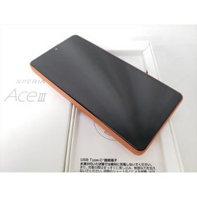 (中古) Xperia Ace III ブリックオレンジ /A203SO 【Y!mobile SIMFREE】、Ymobile