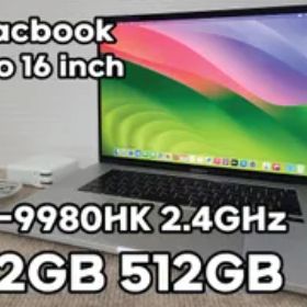 Apple MacBook Pro 16(2019, A2141) Core i9-9980HK / 2.4GHz / RAM 32GB / SSD 512GB / シルバー / 充放電回数 : 490 [MC028]