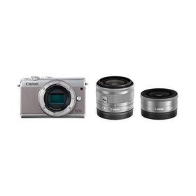 Canon ミラーレス一眼カメラ EOS M100 ダブルレンズキット (グレー) EOSM100GY-WLK