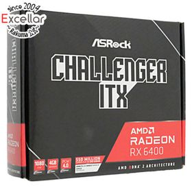 インテル(intel)のASRock製グラボ Radeon RX 6400 Challenger ITX 4GB PCIExp 4GB 元箱あり(PCパーツ)