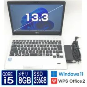 中古 富士通 LIFEBOOK S938/S 13.3インチ ノートパソコン オフィスソフト付き Core i5 Windows11 Pro 8GB SSD256GB ランクC：天板ダメージあり