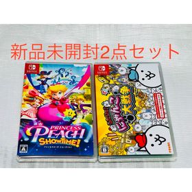 ニンテンドースイッチ(Nintendo Switch)のプリンセスピーチ Showtime！ ふたりで！にゃんこ大戦争 新品 未開封(家庭用ゲームソフト)