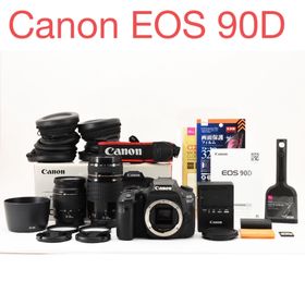 Wi-Fi/動画/保証/Canon EOS 90D標準&望遠ダブルレンズセット(デジタル一眼)