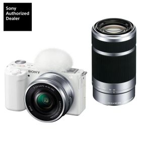 [新品]SONY ソニー ミラーレス一眼カメラ レンズ交換式VLOGCAM ZV-E10Y W ダブルズームレンズキット ホワイト
