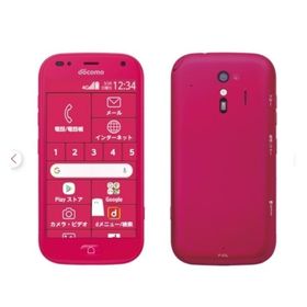 ※訳あり※【Simロック解除済み】らくらくスマートフォン me F-01L☆Bランク☆Docomo☆ ４G/LTE Pink 本体 防水/防塵 富士通 - --送料無料1077