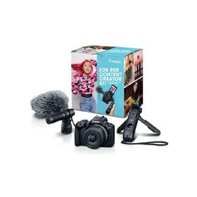 Canon EOS R50 Content Creator Kit, Mirrorless Vlogging Camera, 24.2 MP, 4K Video, DIGIC X Image Processor, RF-S18-45mm F4.5-6.3 IS STM Lens, S並行輸入