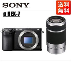 ソニー SONY NEX-7 ブラックボディ E 55-210mm シルバー 望遠 レンズセット ミラーレス一眼 中古 カメラ