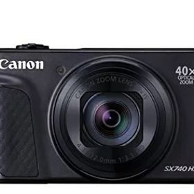 【中古】 Canon コンパクトデジタルカメラ PowerShot SX740 HS ブラック 光学40倍ズーム/4K動画/Wi-Fi対応 PSSX740HSBK