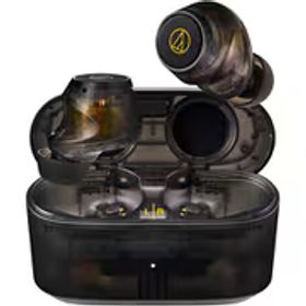 オーディオテクニカ audio-technica 完全ワイヤレスイヤホン SOLID BASS ノイズキャンセリング/Bluetooth対応 トランスルーセントブラック ATH-CKS30TW＋ TBK