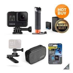 タイムセール^_^GoPro HERO8 ブラック アクションカメラ バンドル(ビデオカメラ)