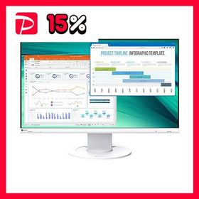 EIZO FlexScan 23.8型カラー液晶モニター ホワイト EV2460-WT 1台