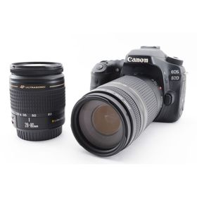 キヤノン(Canon)の【長期保証付き】CANON EOS 80D標準&望遠ダブルレンズセット(デジタル一眼)