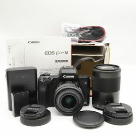 キヤノン(Canon)のほぼ新品■EOS Kiss M EOSKISSMBK-WZK(ミラーレス一眼)