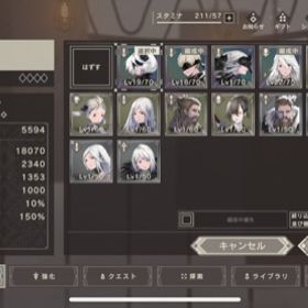 進行垢、ニーアコラボコンプ星4キャラ4体 | リィンカネ(ニーアリィンカーネーション)のアカウントデータ、RMTの販売・買取一覧