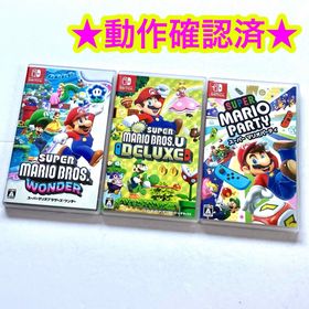 NewスーパーマリオブラザーズUデラックス マリオパーティ ワンダー 3点(家庭用ゲームソフト)
