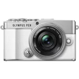 オリンパス OLYMPUS OLYMPUS PEN E-P7 14-42mm EZ レンズキット WHT [ボディ フォーサーズセンサー ミラーレスカメラ ホワイト＋交換レンズ「M.ZUIKO DIGITAL ED 14-42mm F3.5-5.6 EZ シルバー」]