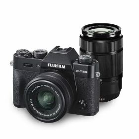 【中古】【1年保証】【美品】FUJIFILM X-T30 ダブルズームキット XC 15-45mm + XC 50-230mm II ブラック