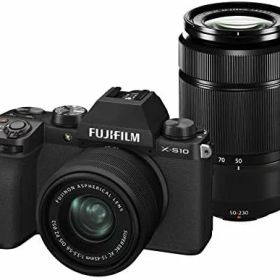【中古】FUJIFILM ミラーレスデジタルカメラ X-S10 Wズームレンズキット F X-S10LK-1545/50230 ブラック
