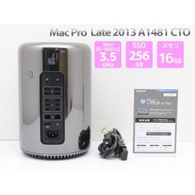 Apple Mac Pro Late 2013 A1481 CTO デスクトップパソコン Xeon E5-1650 v2 メモリ16GB SSD256GB AMD FirePro D300 2GB（デュアル）搭載 Cランク X76T 中古