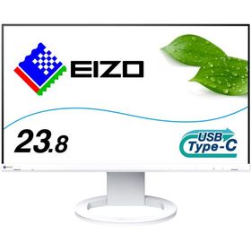 EIZO IPSパネル採用 フルHD対応23.8型ワイド液晶ディスプレイ USB Type-C 70W給電対応 FlexScan EV2480-ZWT