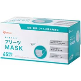 アイリスオーヤマ IRIS OHYAMA プリーツマスク ふつうサイズ 65枚入 PN-NV65L