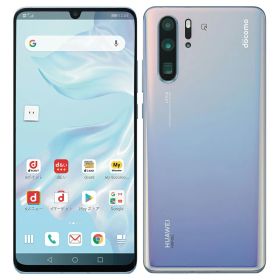 【中古】Bランク 【やや傷や汚れあり】 SIMロック解除済み 元docomo Huawei P30 Pro HW-02L 本体のみ ブリージングクリスタル 利用制限ー(白ロム) 送料無料