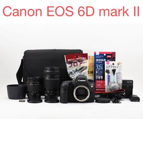 キヤノン(Canon)の一眼レフカメラ Canon EOS 6D Mark II ダブルレンズセット(デジタル一眼)